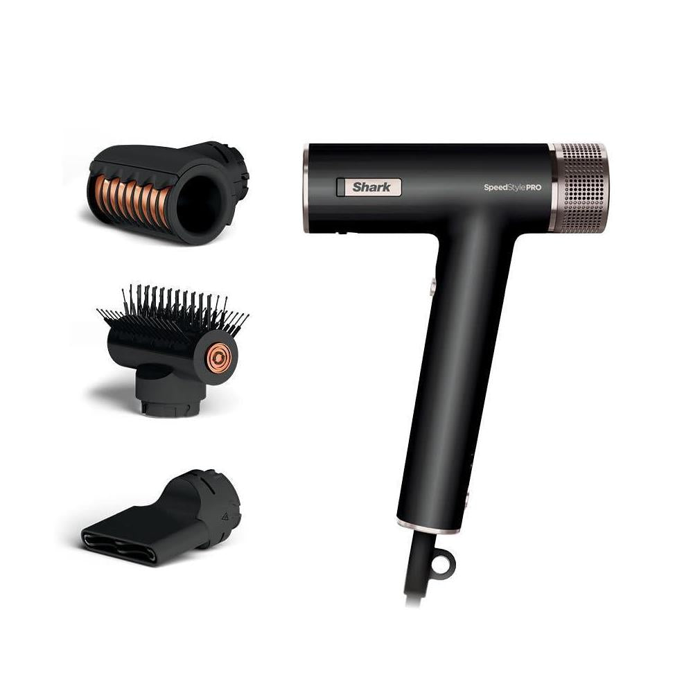 Shark SpeedStyle Pro Professional Performance High-Velocity Hair Dryer System with Scalp Shield and IQ Speed Styling & Drying Suite, Straight and Wavy Hair, Lightweight, Ionic, No Heat Damage, HD731