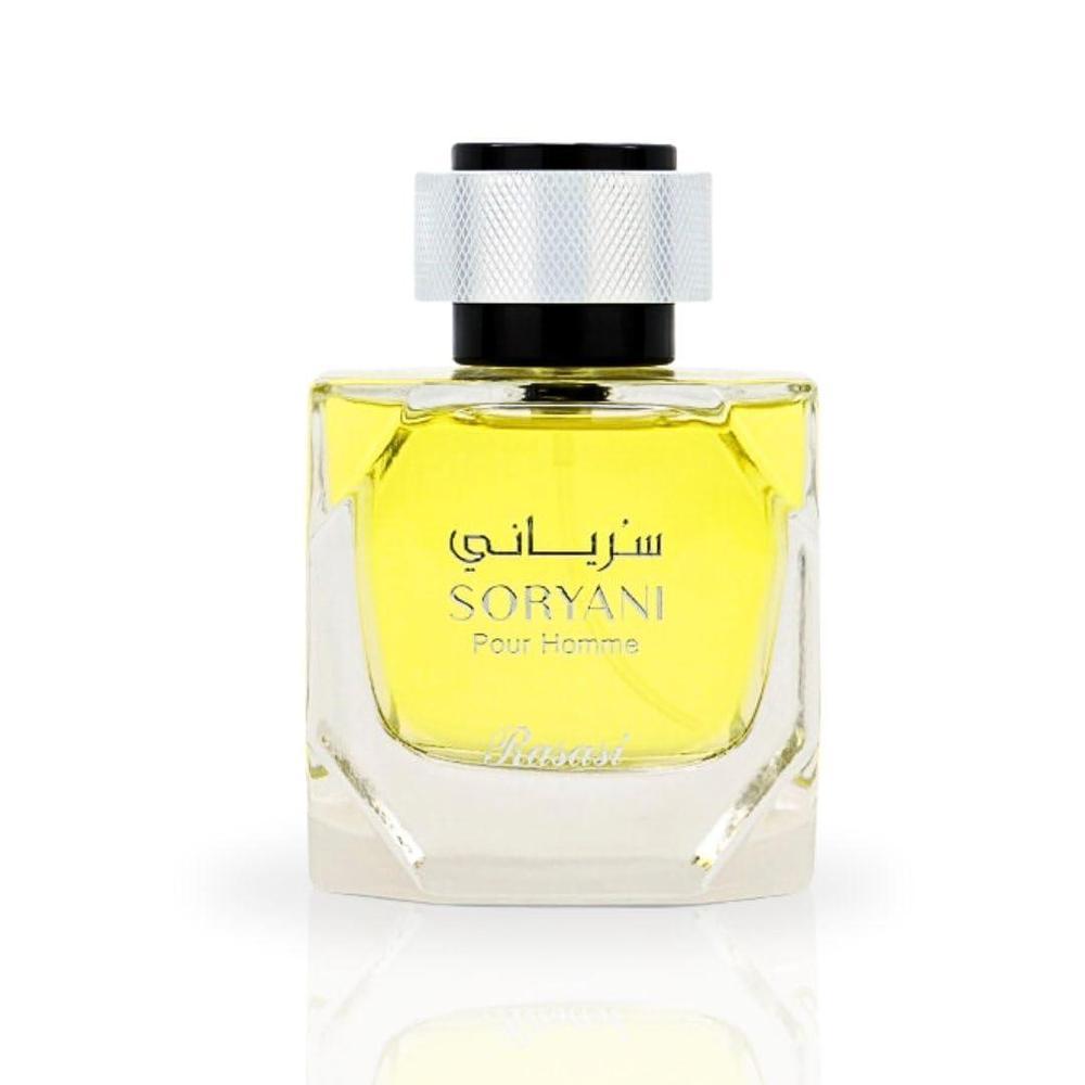 RASASI Soryani Eau De Parfum Hombre Spray – Perfume árabe con fragancia cítrica floral, larga duración aroma masculino