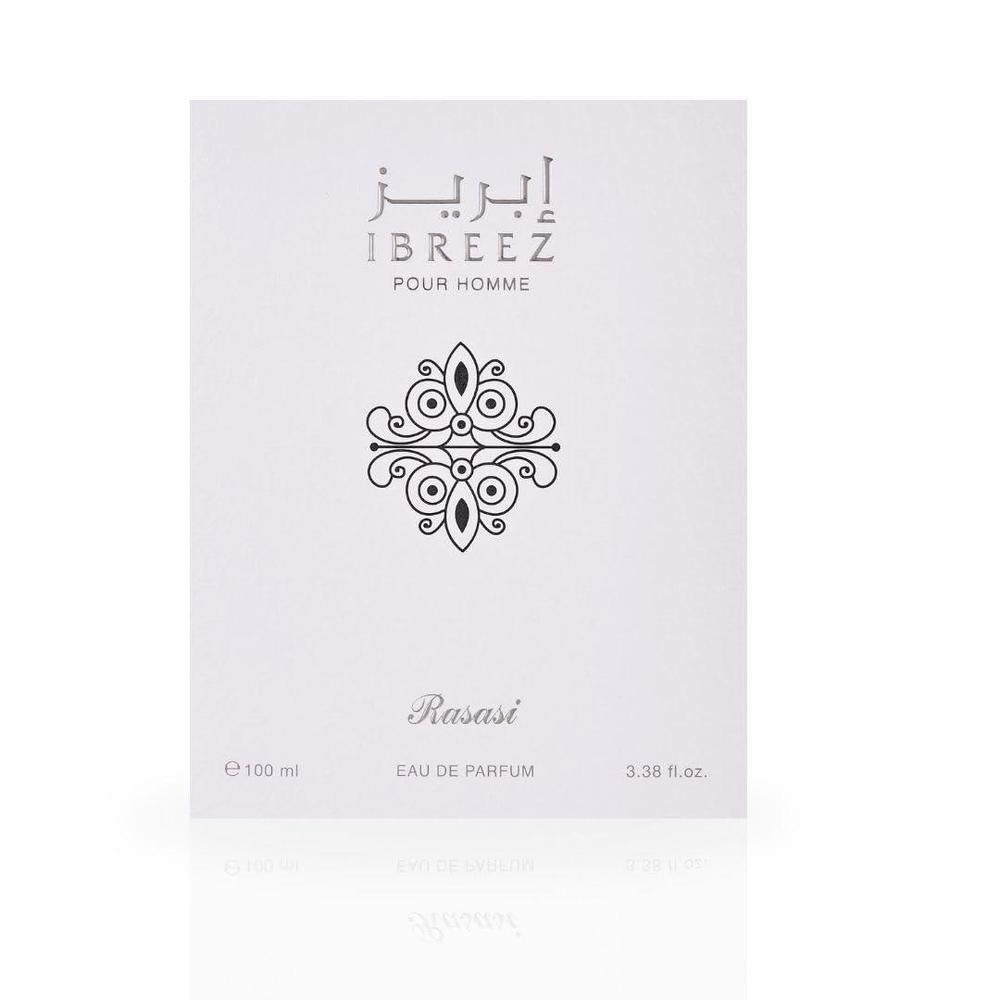 RASASI Ibreez Eau De Parfum Spray Perfume árabe de larga duración para hombres, notas cítricas, lavanda, bergamota