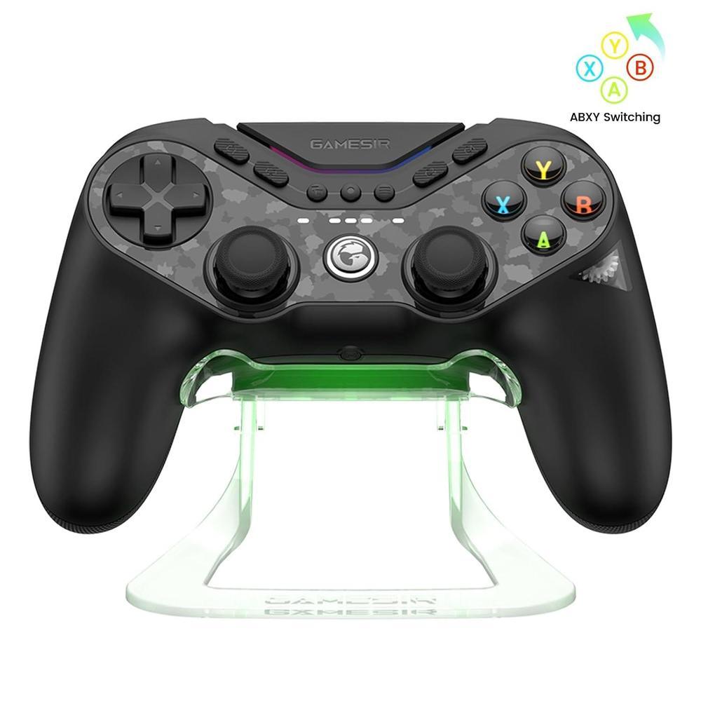 GameSir Tarantula Pro Wireless Controller for Switch/PC/iOS/Android with Charging Dock, Bluetooth 2.4G Wired Controller with Anti-Drift TMR Sticks, 9 Mappable Buttons, RGB Lighting,1200mAh, ABXY Layout Switching