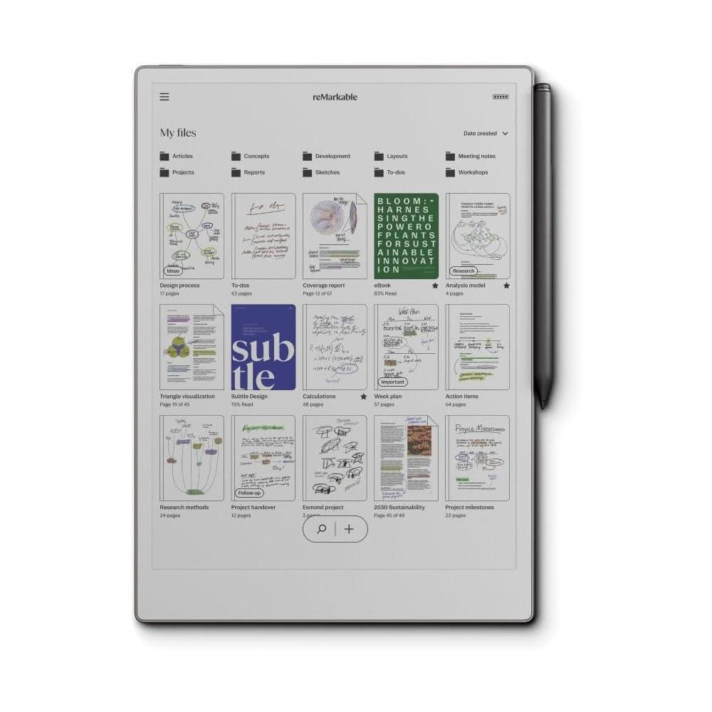 reMarkable Paper Pro Bundle – Includes 11.8” reMarkable Paper Tablet, and Marker Plus Pen with Eraser