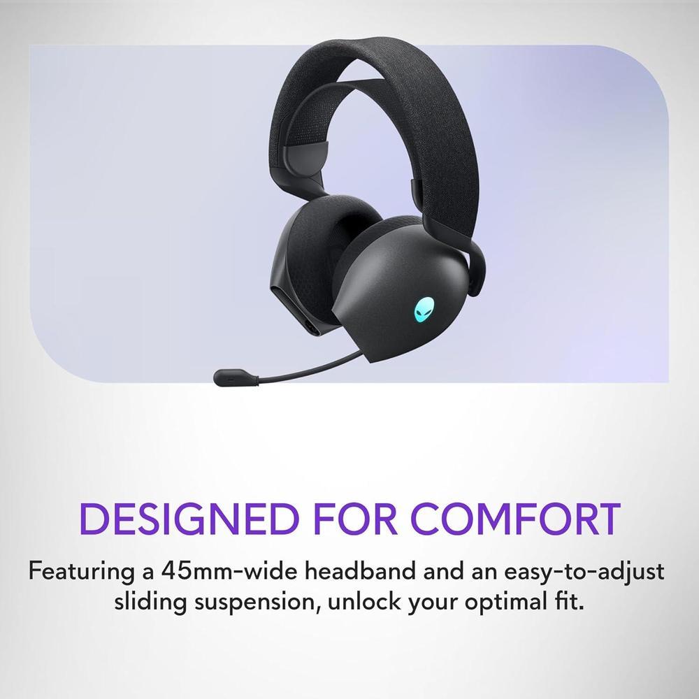 Auriculares inalámbricos trimodo Alienware AW725H para juegos con Bluetooth 5.3 y Dolby Atmos