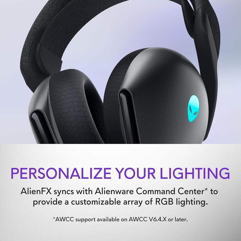 Auriculares inalámbricos trimodo Alienware AW725H para juegos con Bluetooth 5.3 y Dolby Atmos