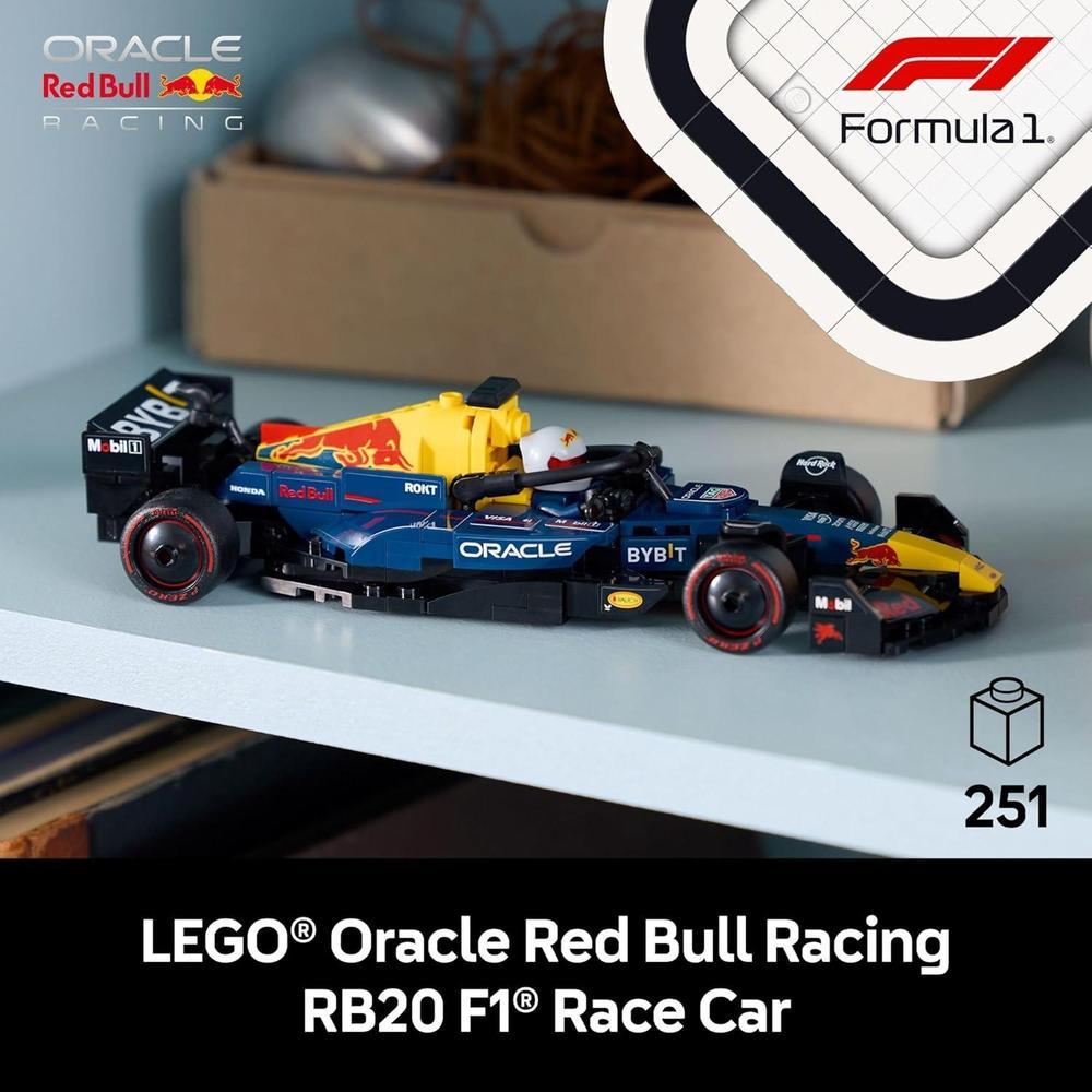 LEGO Speed Champions Oracle Red Bull Racing RB20 F1 - Construcción para adultos con características realistas