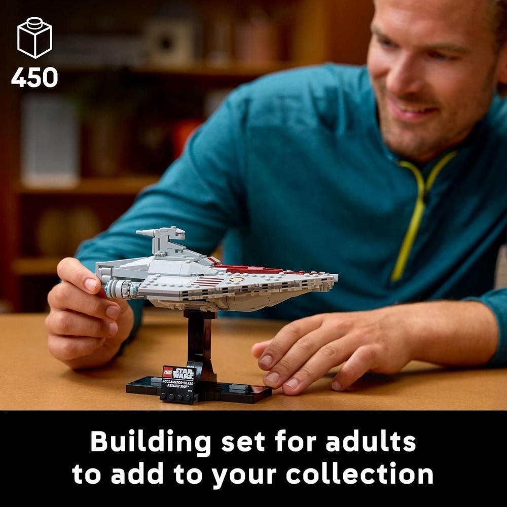 LEGO Star Wars: Juego de construcción de buque de asalto de Attack of The Clones para coleccionistas adultos