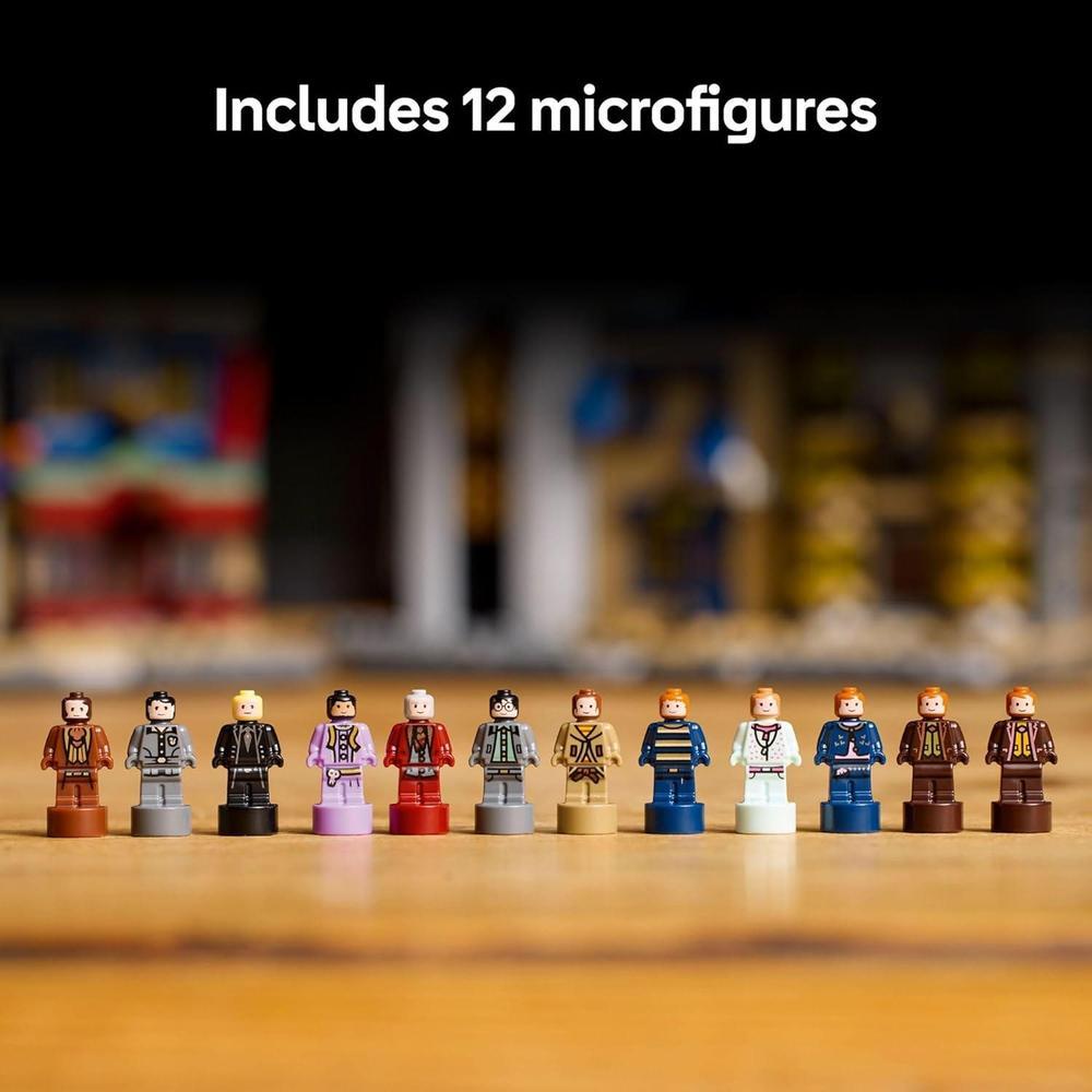 LEGO Harry Potter Diagon Alley Wizarding Shops Juego de construcción para adultos con 12 microfiguras, regalo ideal para fans