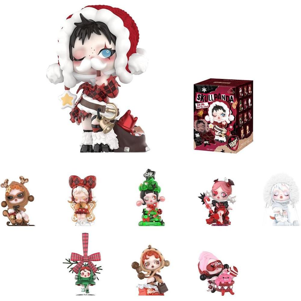 POP MART SKULLPANDA Wishing Time Series Blind Box Figures, Random Design Action Figures, Collectible Toys, Home Decorations, Holiday Birthday Gifts, Single Box