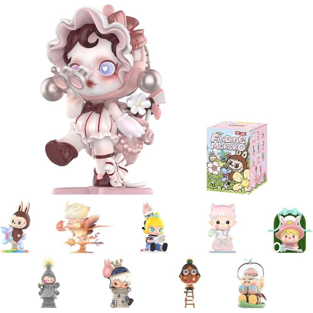 POP MART Find The MOKOKO Series Figures, Blind Box Figures, Random Design Action Figures Collectible Toys Home Decorations, Holiday Birthday Gifts, Single Box
