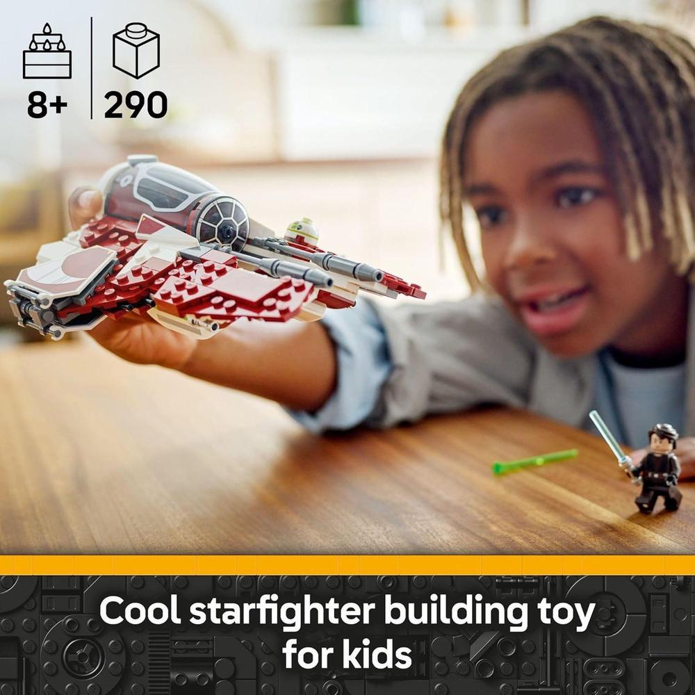 LEGO Star Wars: Ahsoka's Jedi Interceptor - Juguete de Construcción para Niños y Niñas, Edad 8+, Ideal como Regalo de Cumpleaños