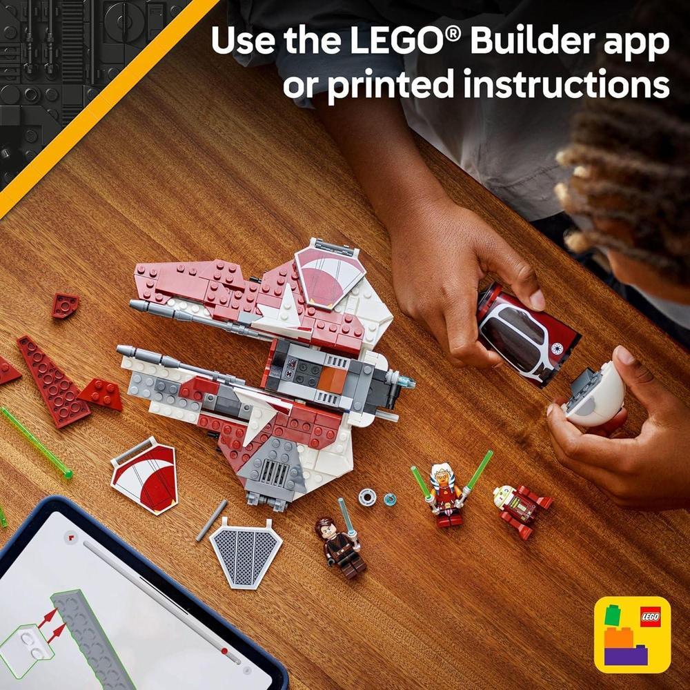 LEGO Star Wars: Ahsoka's Jedi Interceptor - Juguete de Construcción para Niños y Niñas, Edad 8+, Ideal como Regalo de Cumpleaños