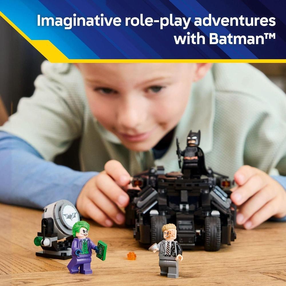 LEGO DC Batman Tumbler vs Two Face & The Joker Toy Building Set – Superhéroe Batmobile para niños, idea de regalo para cumpleaños