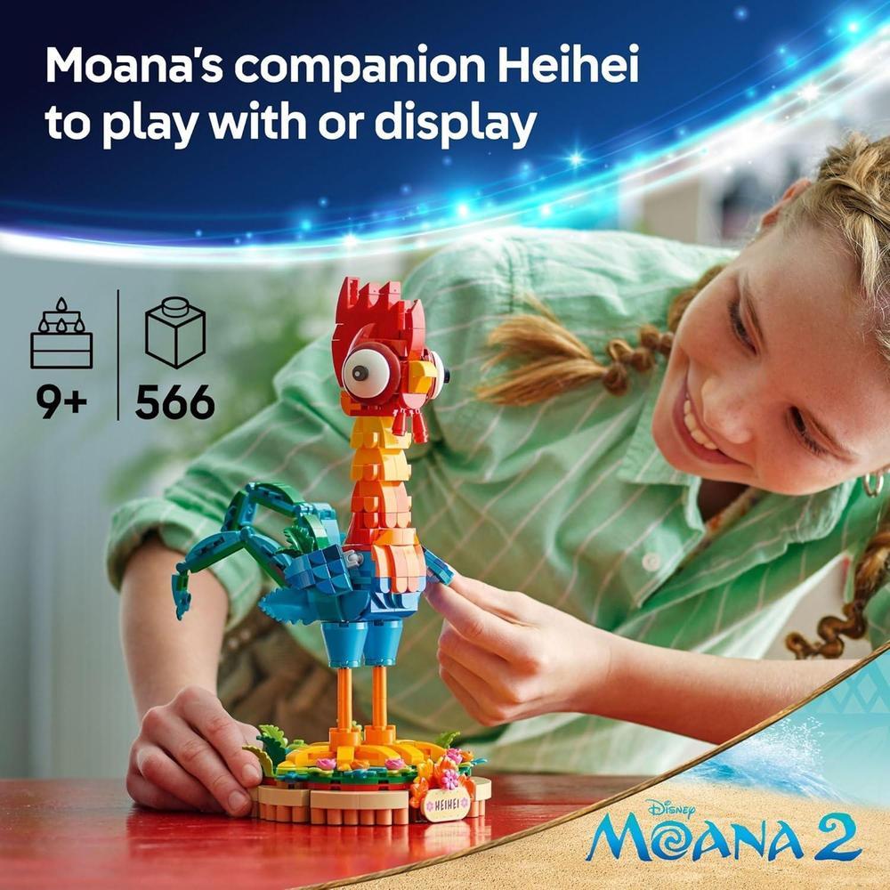 LEGO Disney Moana 2 Heihei - Juguete de construcción para niños y niñas, regalo para fanáticos de Moana y Disney, Juego Pascua - 43272