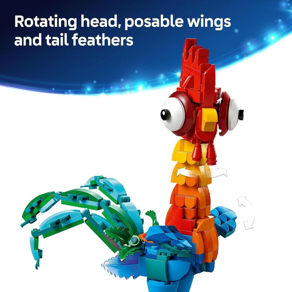 LEGO Disney Moana 2 Heihei - Juguete de construcción para niños y niñas, regalo para fanáticos de Moana y Disney, Juego Pascua - 43272