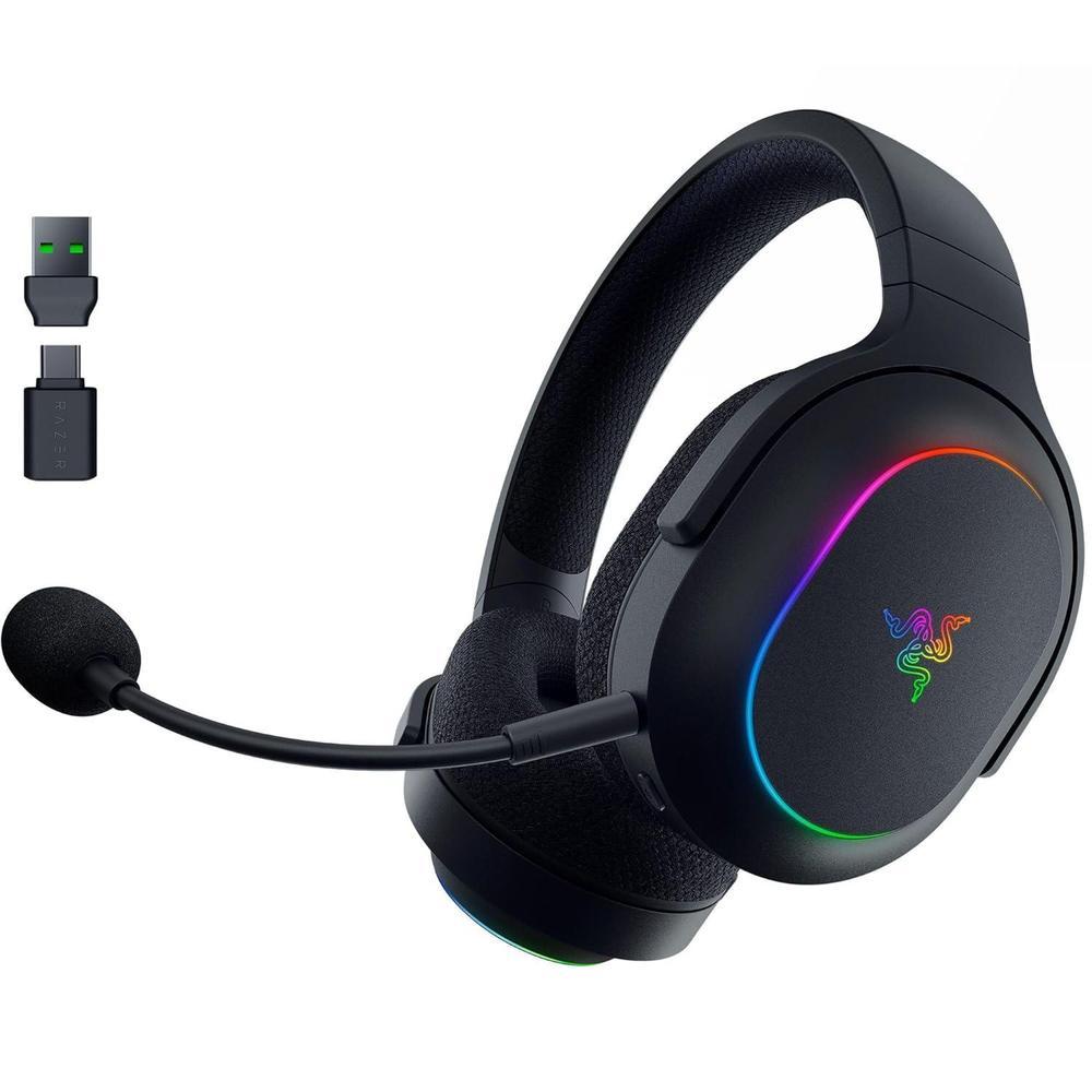 Razer Barracuda X Chroma Wireless Gaming Headset: 2.4GHz Wireless & Bluetooth - Lightweight - Chroma RGB - 40mm Drivers - Cardioid Mic - 70 Hr Battery - for PC, Mac, PS5, Switch, Smartphone - Black