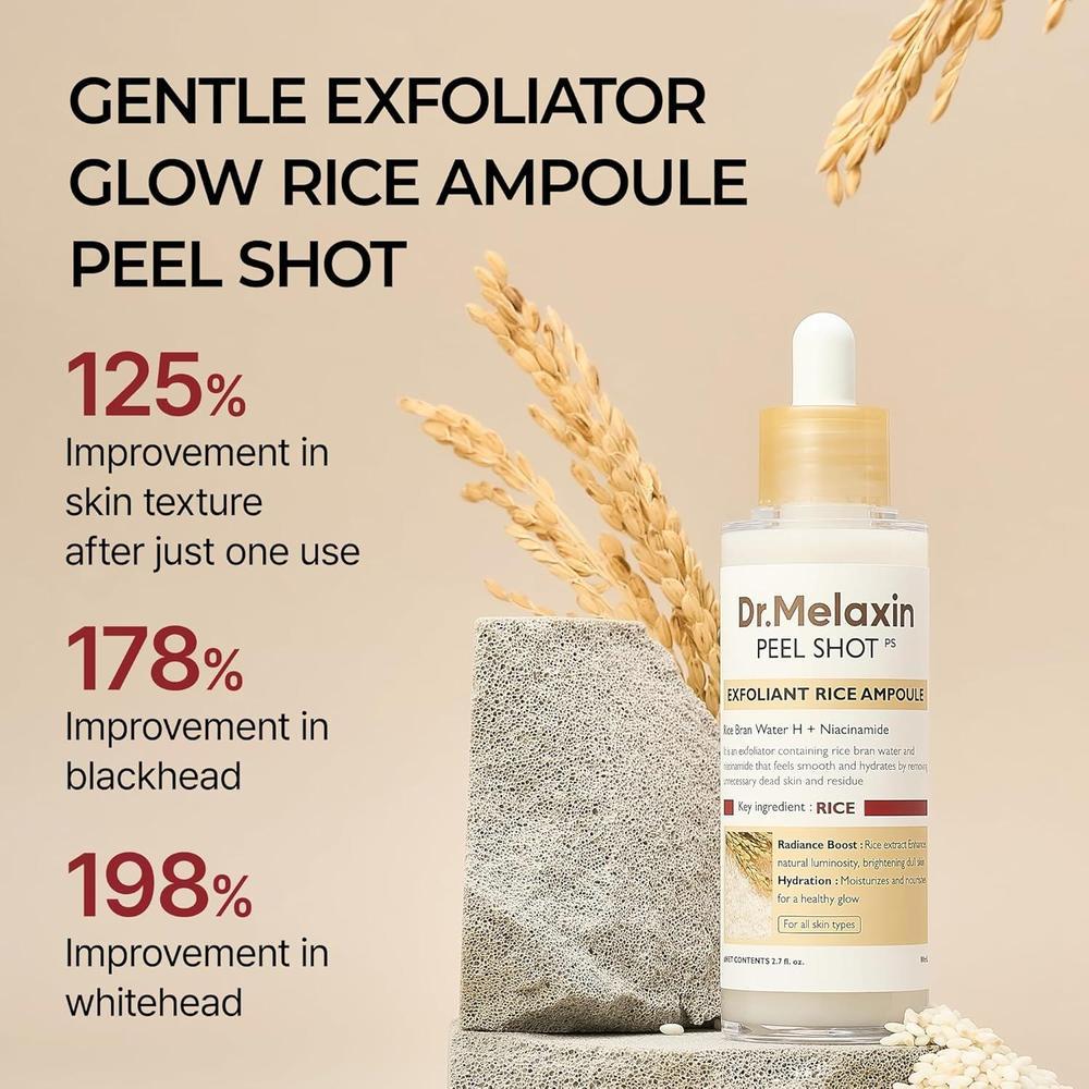 Dr.Melaxin Ampolla Exfoliante Suave AHA BHA Niacinamida 80ml