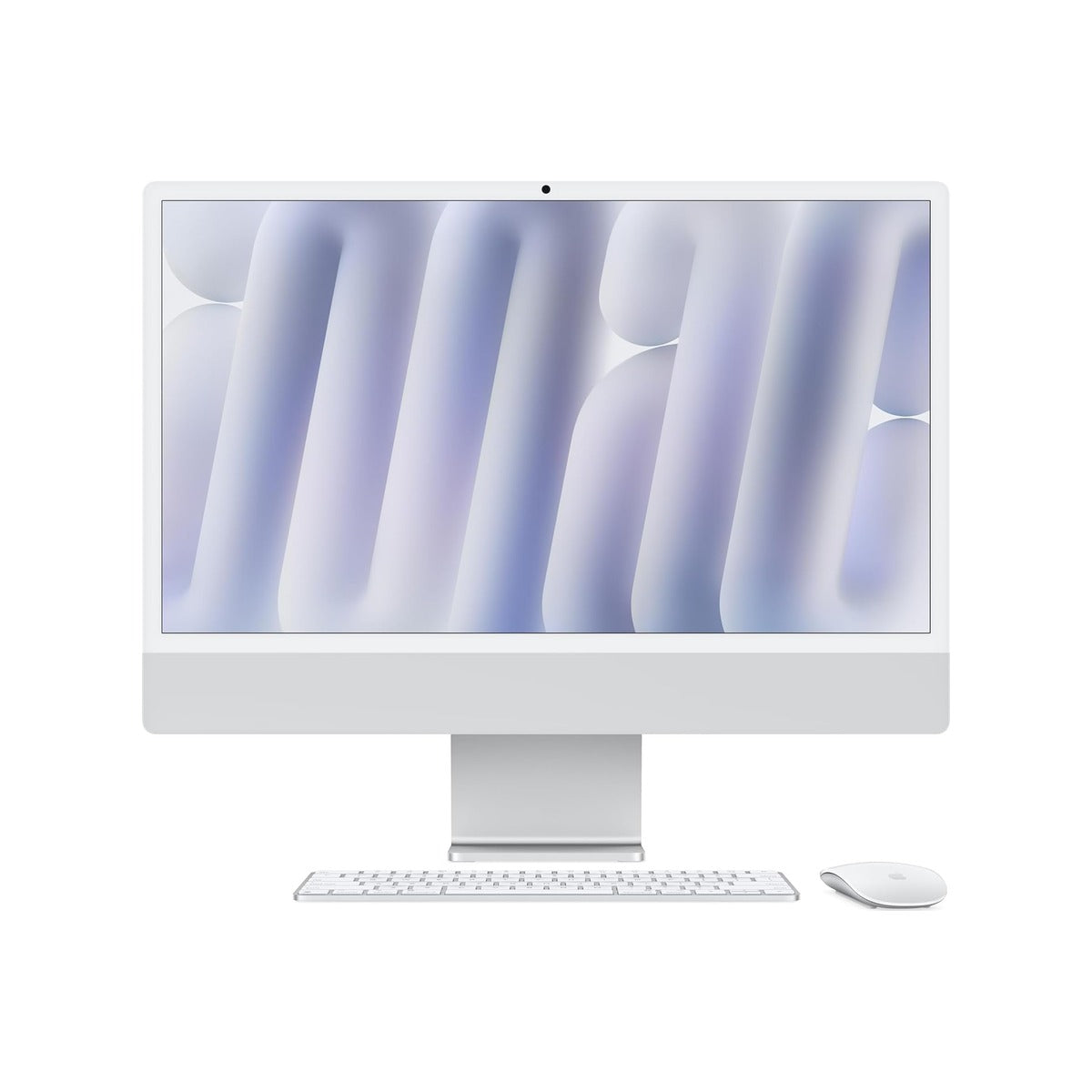 Apple 2024 iMac All-in-One Desktop Computer with M4 chip with 10-core CPU and 10-core GPU: Built for Apple Intelligence, 24-inch Retina Display, 16GB Unified Memory, 256GB SSD Storage; Silver