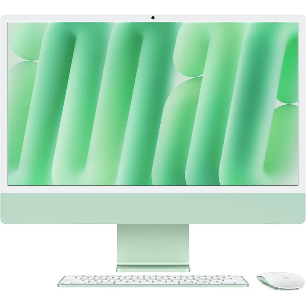 Apple 2024 iMac All-in-One Desktop Computer with M4 chip with 8-core CPU and 8-core GPU: Built for Apple Intelligence, 24-inch Retina Display, 16GB Unified Memory, 256GB SSD Storage; Green