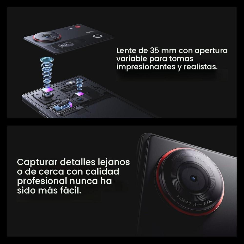 Nubia Z70 Ultra - Teléfono Android 256GB Negro Con Snapdragon 8 Elite Y Cámaras Triples
