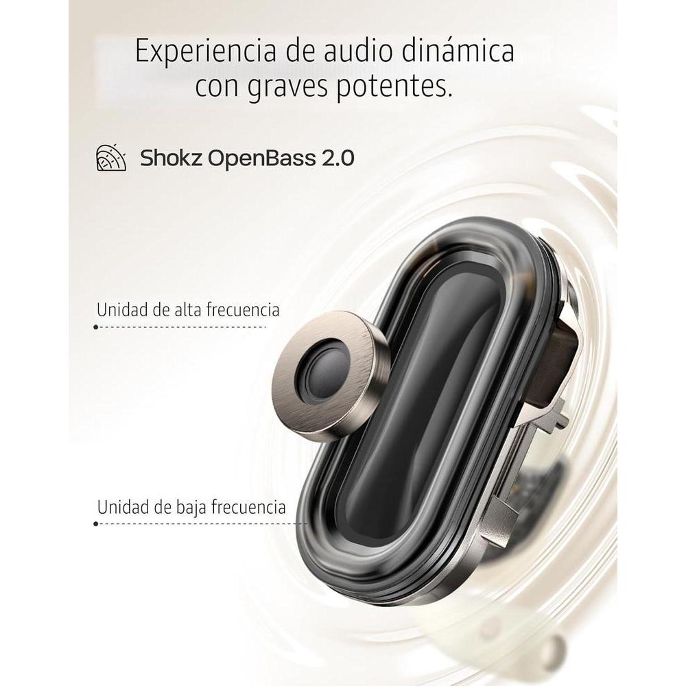 Shokz Openfit 2: Auriculares Abiertos Bluetooth Con Micrófono Y Gancho Para La Oreja, 48h Reproducción, Negros