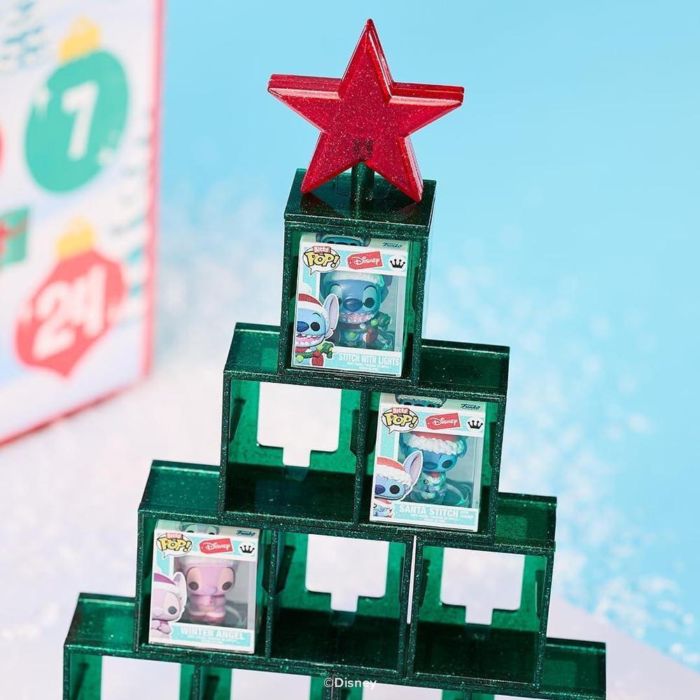 Calendario de adviento Funko Pop! Bitty con figuras coleccionables de Stitch Holiday, perfecto para regalo y decoración