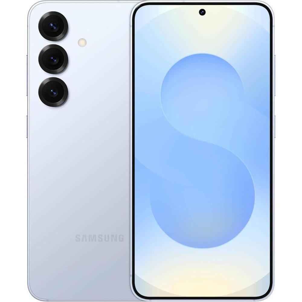 SAMSUNG Galaxy S25 Cell Phone, 128GB AI Smartphone, Unlocked Android, AI Camera, Fast Processor, ProScaler Display, Long Battery Life, 2025, Icyblue
