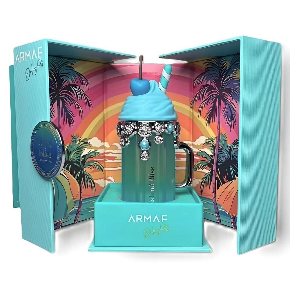 Armaf Island Bliss Eau de Parfum en espray para hombre, fragancia floral afrutada con notas de coco y vainilla