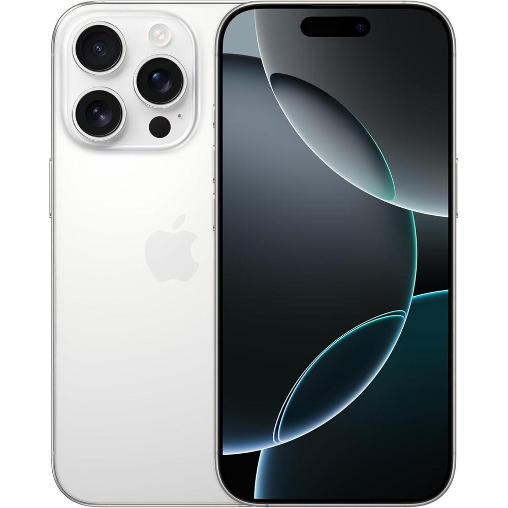 Apple iPhone (Renewed Premium) 16 Pro Max, US Version, 256GB, White Titanium - Unlocked