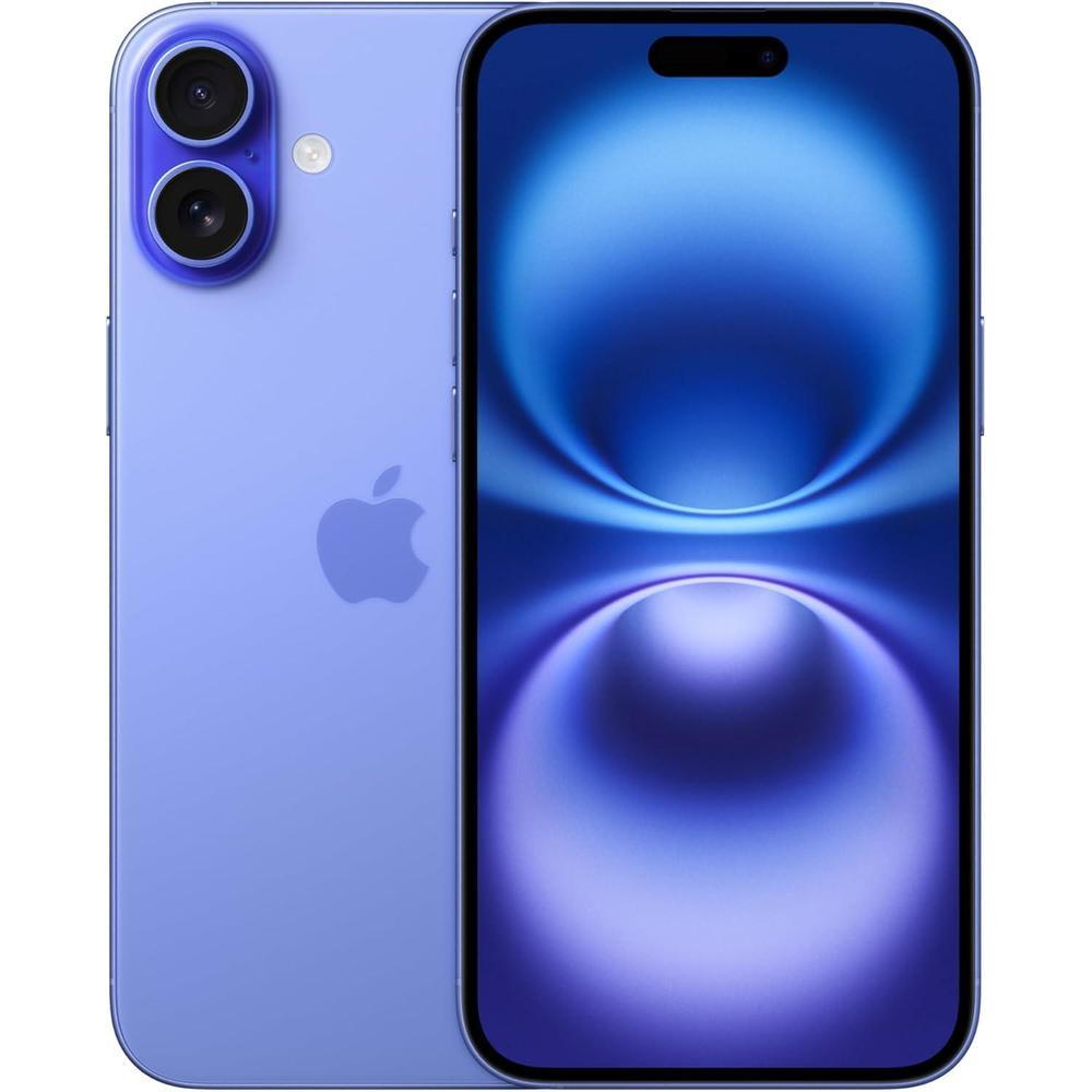 Apple iPhone 16, US Version, 128GB, Ultramarine - Unlocked (Renewed Premium)