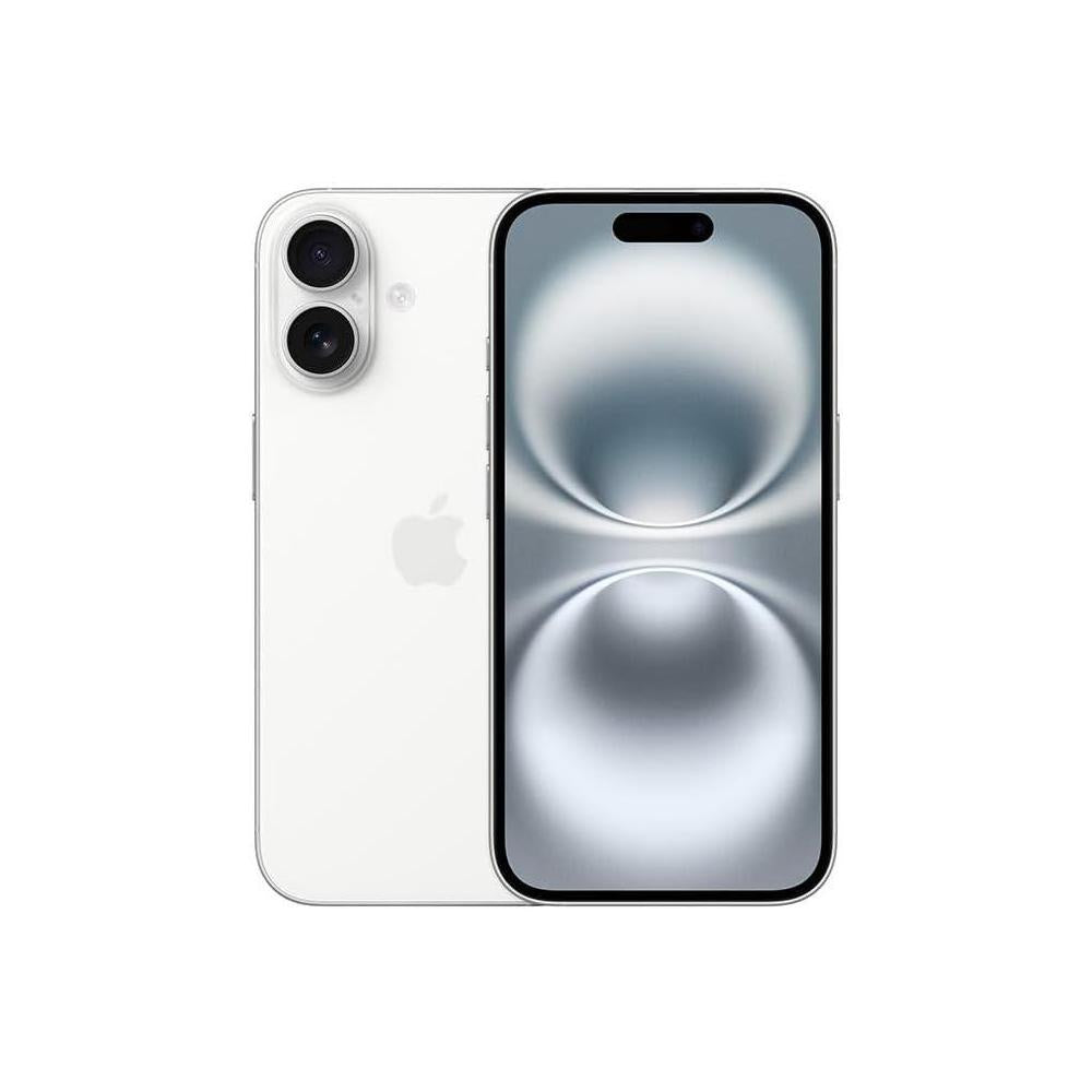 Apple iPhone 16, US Version, 128GB, White - Unlocked (Renewed Premium)