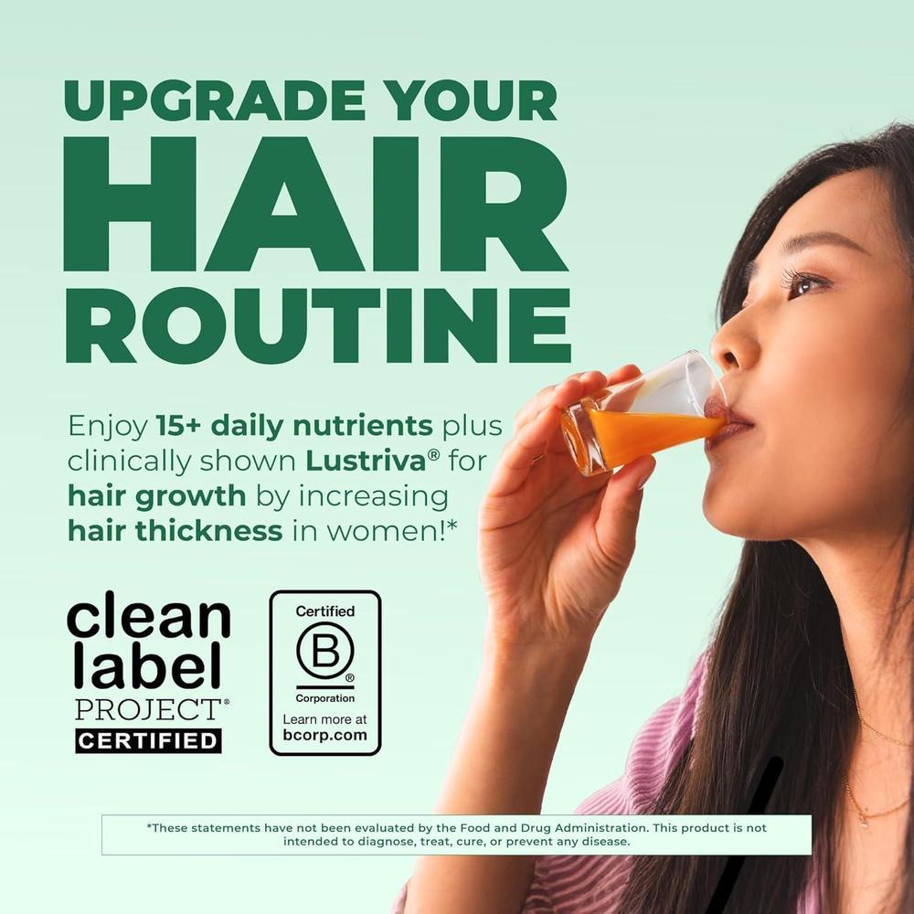 Multivitamínico Líquido MaryRuth's para Crecimiento de Cabello y Cuidado de Piel, con Biotina y Lustriva