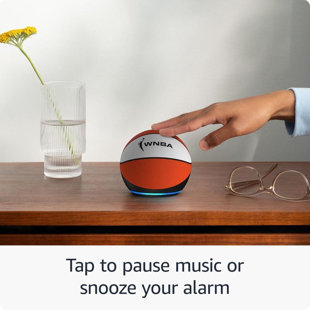 Echo Dot de Edición Limitada WNBA - Último Modelo con Mejor Calidad de Sonido y Funcionalidades Inteligentes