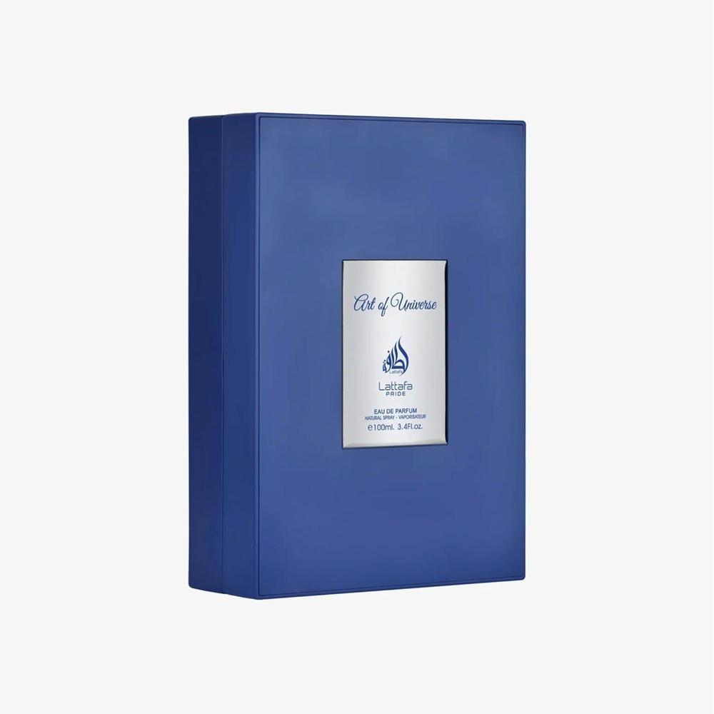 Lattafa Pride Art of Universe Eau de Parfum Spray unisex con fragancia cítrica de larga duración