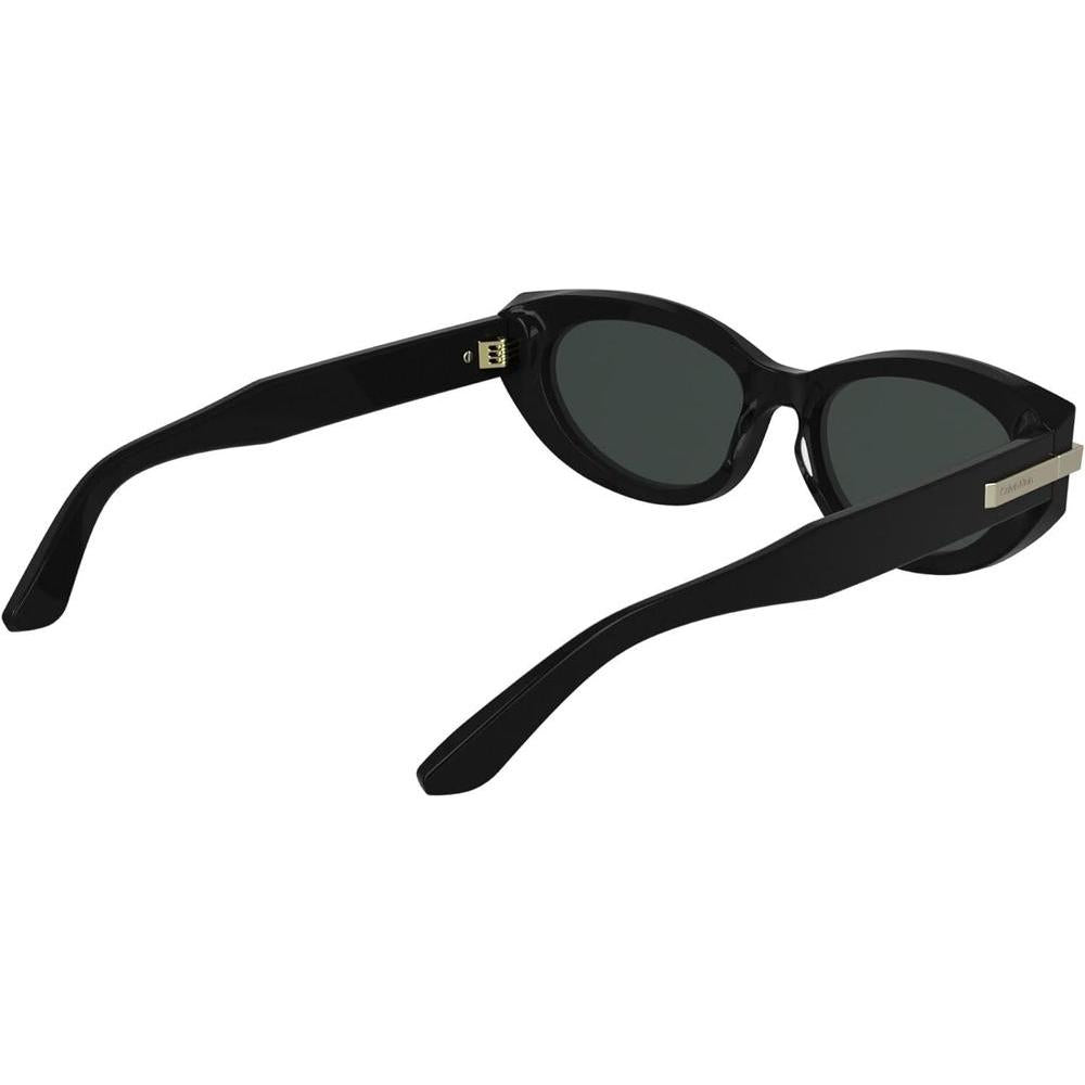 Gafas de sol Calvin Klein mujer CK25502S negras con lente gris sólido y logotipo refinado