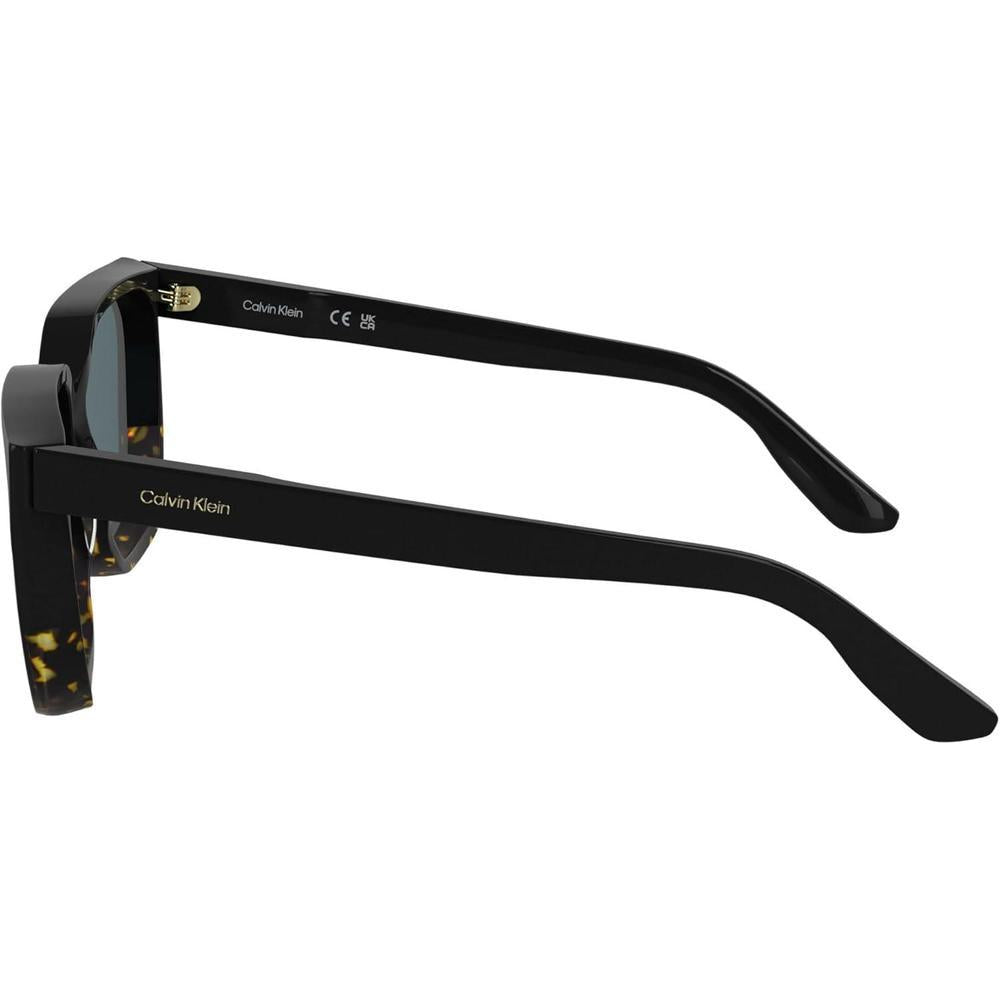 Calvin Klein Gafas de Sol Cuadradas para Mujer con Marcos de Acetato Renovado y Ajuste Global y Patillas Ajustables