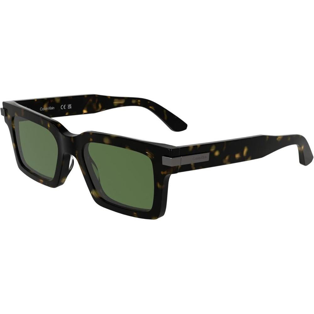 Gafas de sol Calvin Klein CK25503S rectangulares con detalles de metal, acetato renovado y ajuste cómodo