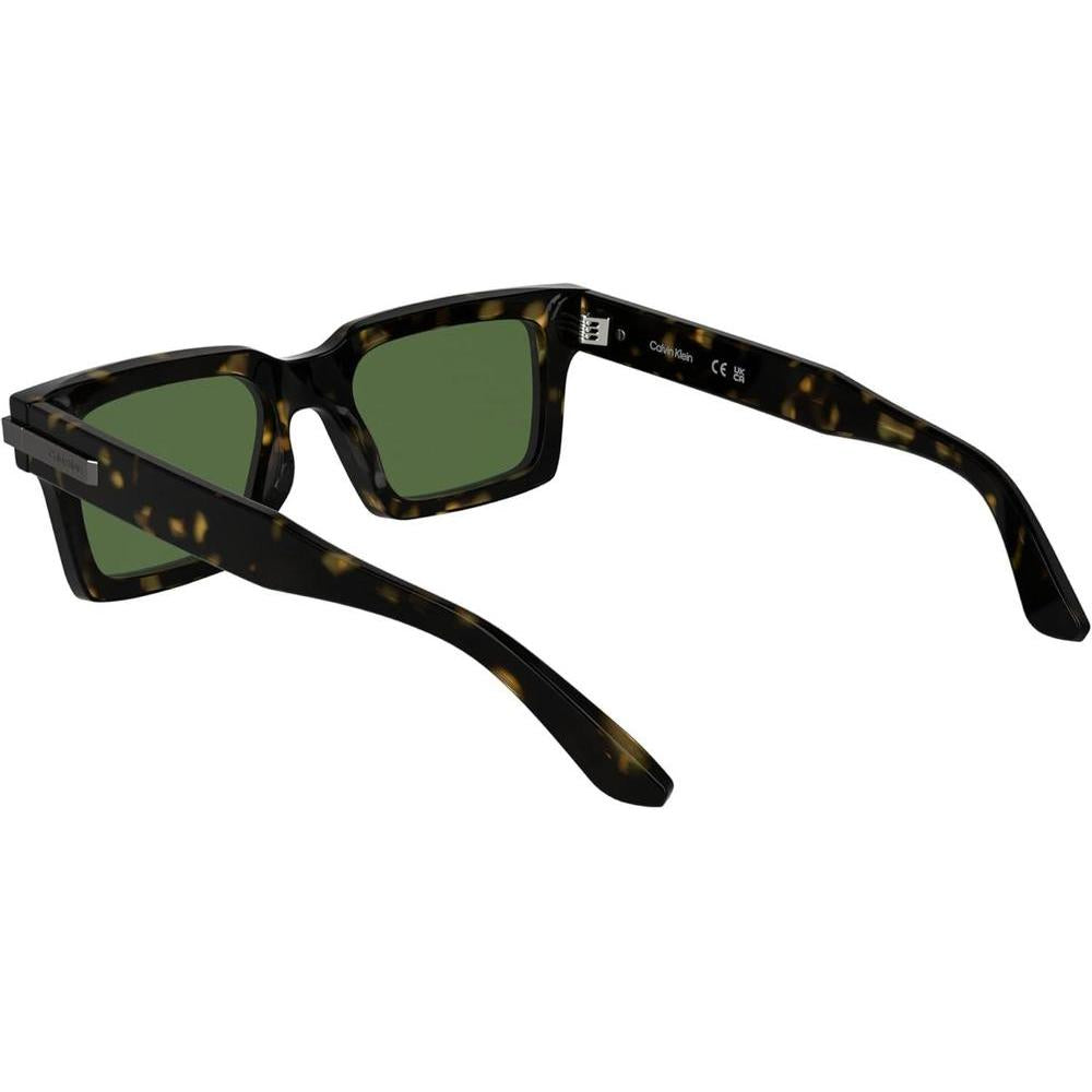 Gafas de sol Calvin Klein CK25503S rectangulares con detalles de metal, acetato renovado y ajuste cómodo