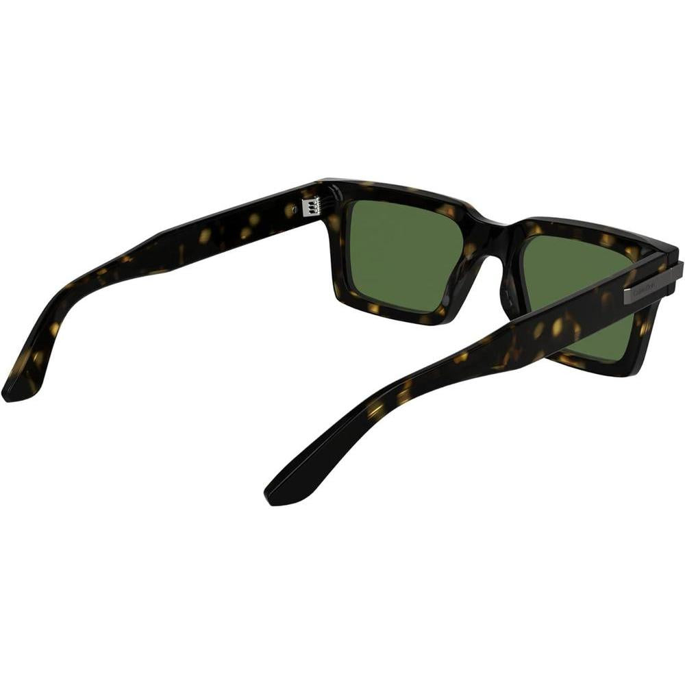 Gafas de sol Calvin Klein CK25503S rectangulares con detalles de metal, acetato renovado y ajuste cómodo