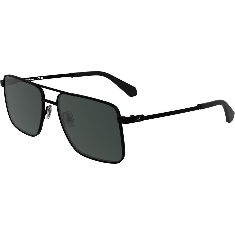 Gafas de sol Calvin Klein estilo aviador con marco metálico, doble puente y lentes tonificadas en modelo XL para hombres