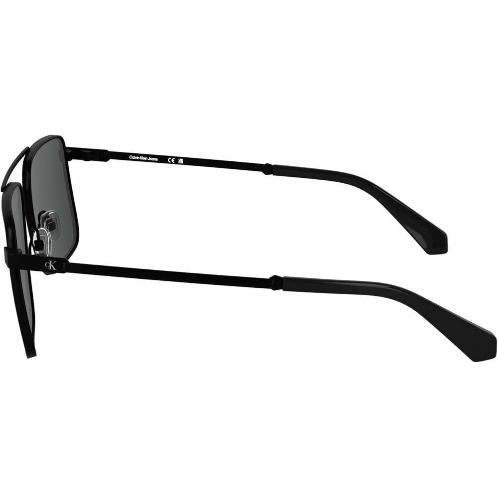 Gafas de sol Calvin Klein estilo aviador con marco metálico, doble puente y lentes tonificadas en modelo XL para hombres