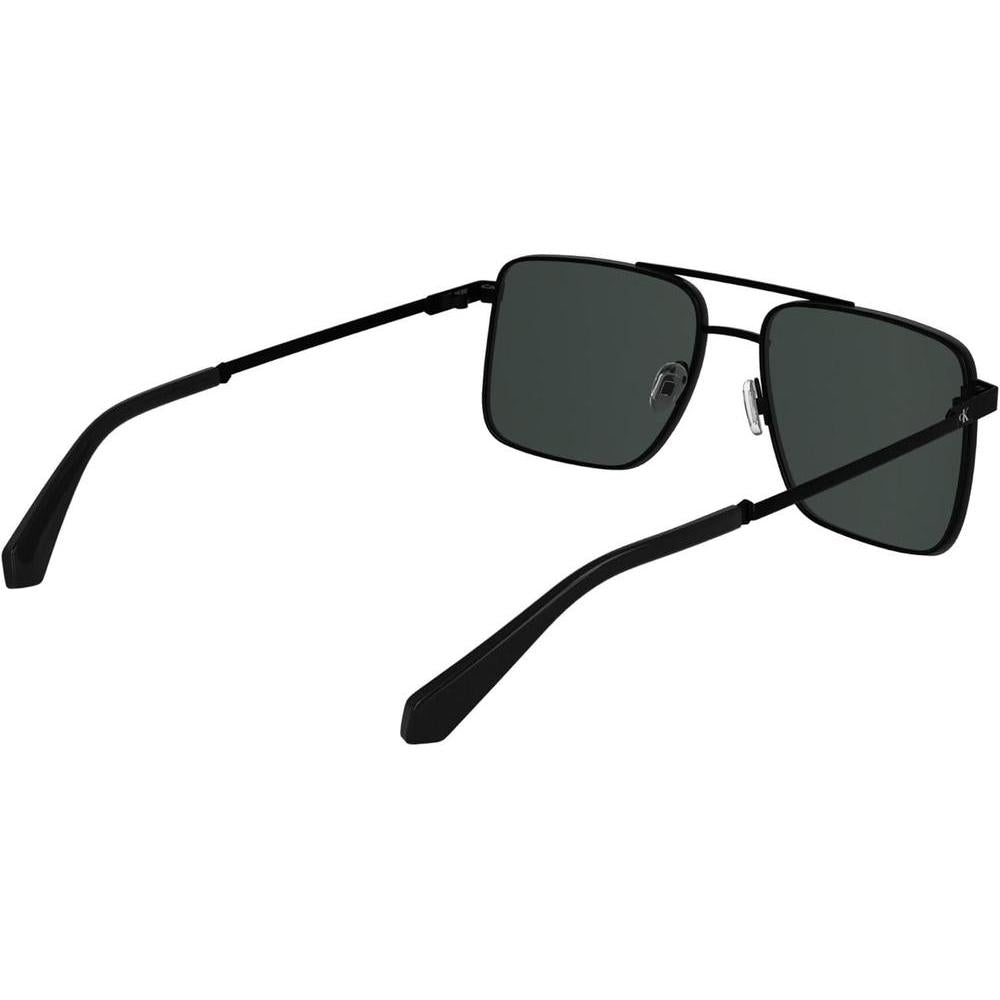 Gafas de sol Calvin Klein estilo aviador con marco metálico, doble puente y lentes tonificadas en modelo XL para hombres