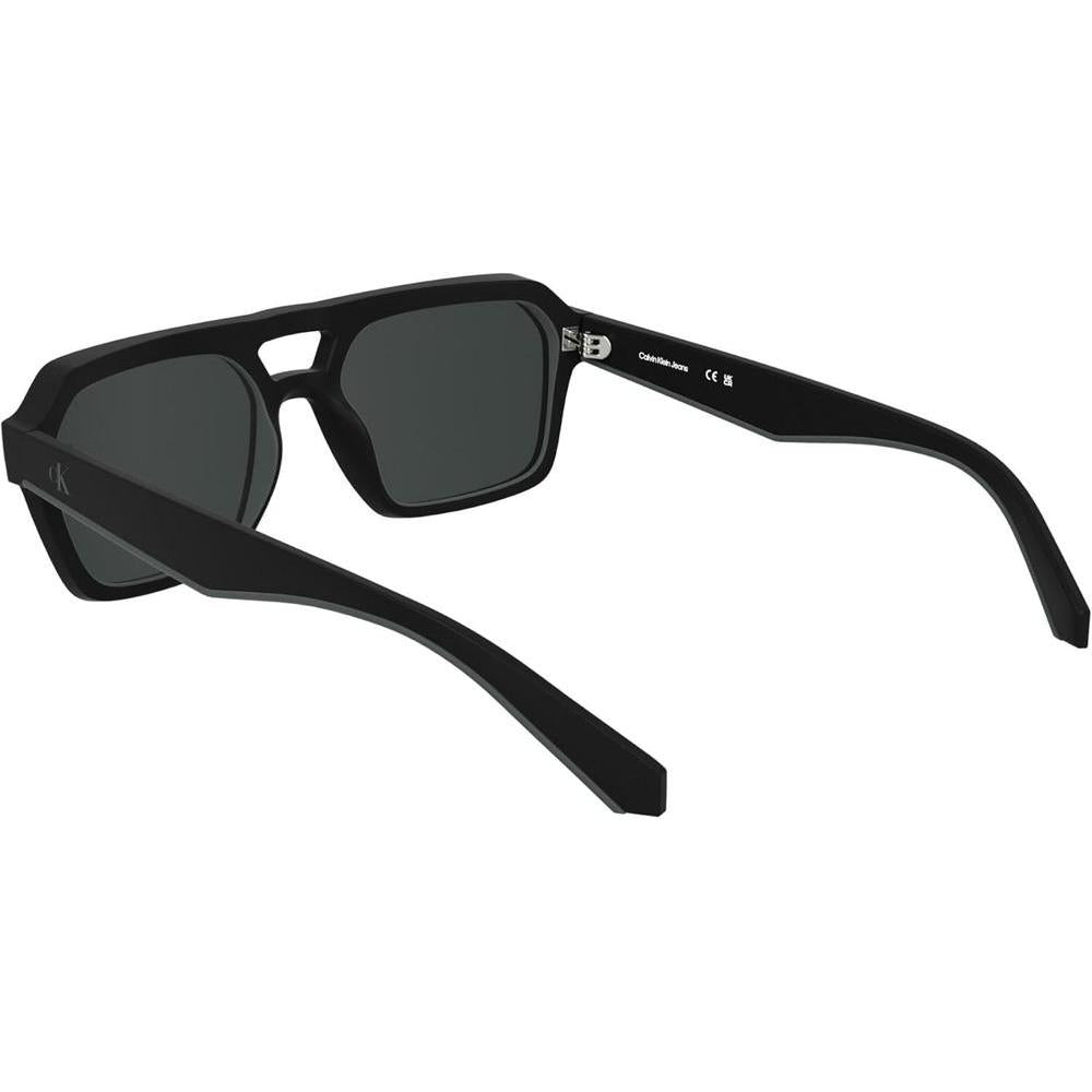 Calvin Klein Jeans CKJ25603S, gafas de sol rectangulares para hombre, color negro mate, tamaño único, estilo ecológico