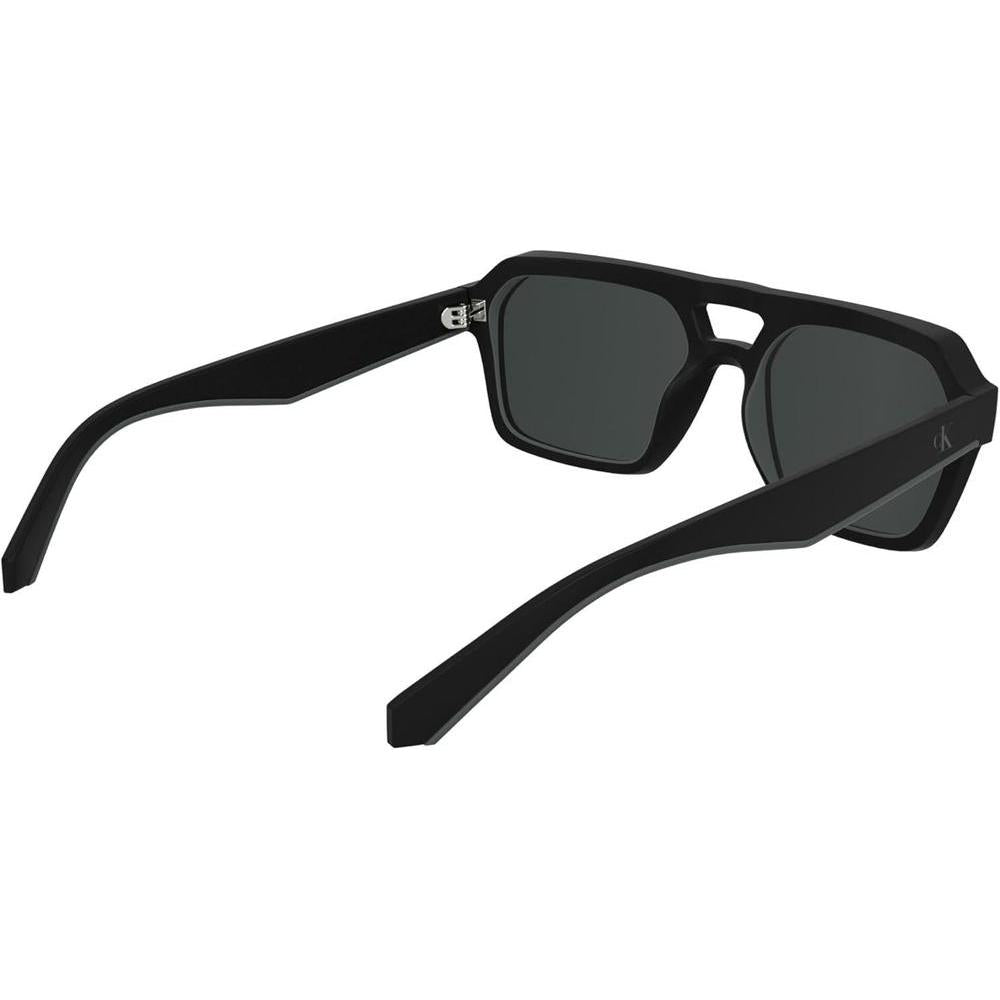 Calvin Klein Jeans CKJ25603S, gafas de sol rectangulares para hombre, color negro mate, tamaño único, estilo ecológico