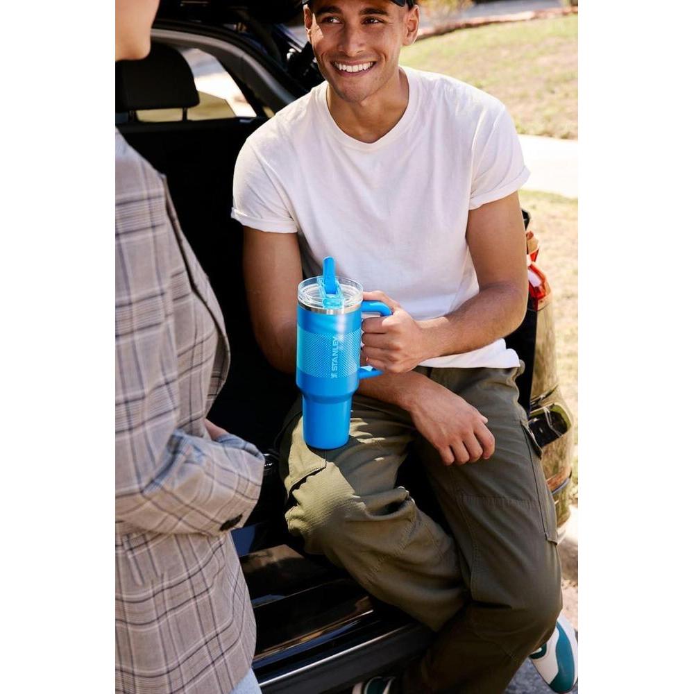 Stanley Quencher ProTour: Vaso de acero inoxidable con tapa a prueba de fugas, popote y asa. Compatible con portavasos, sin BPA