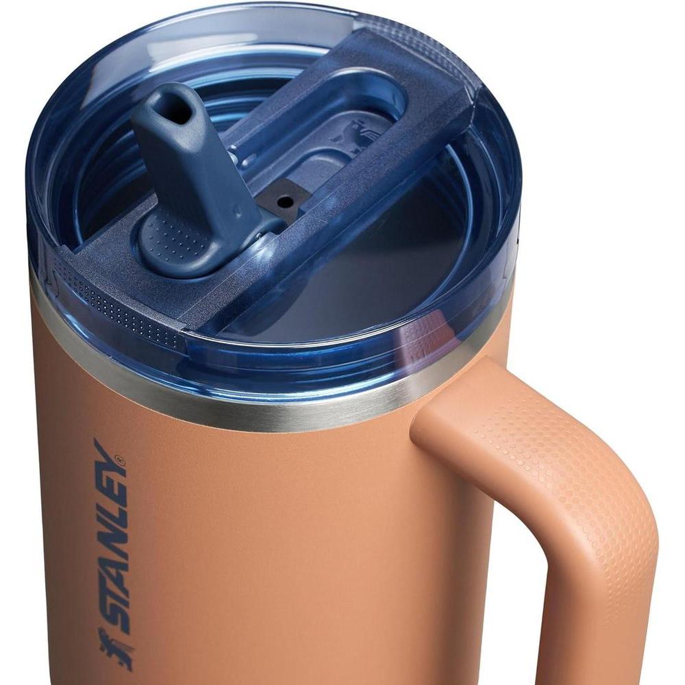 Vaso de paja STANLEY Quencher ProTour antifuga con popote y asa integrado, ideal para viajes, acero inoxidable sin BPA