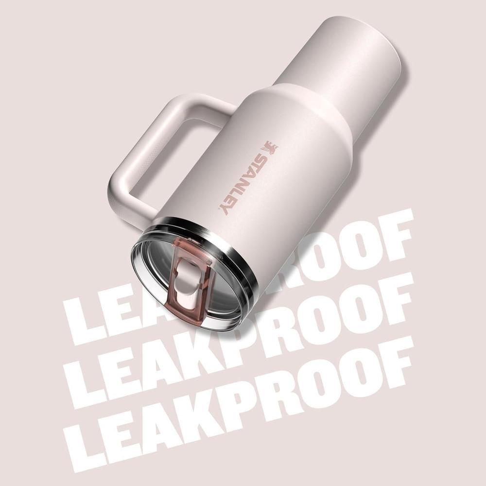 Vaso de paja STANLEY Quencher ProTour antifuga con popote y asa integrado, ideal para viajes, acero inoxidable sin BPA