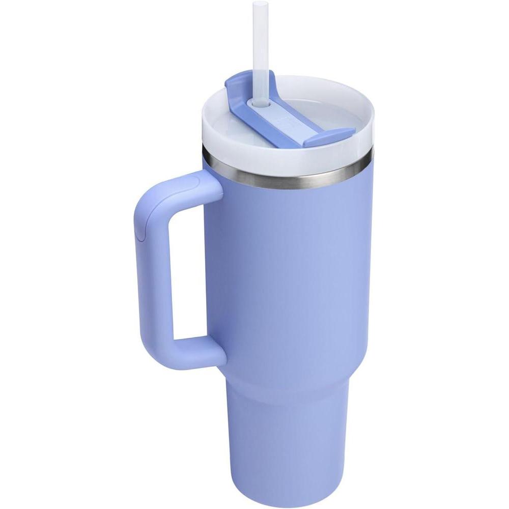 Stanley Quencher H2.0 Tumbler con asa y tapa 3 posiciones, vaso de acero inoxidable aislado, libre de BPA, color Hydrangea