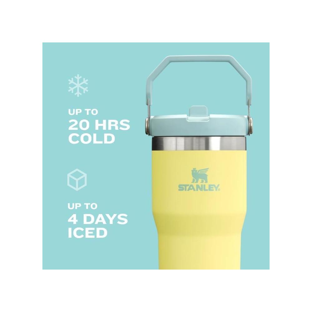 Stanley IceFlow 2.0 Botella con Popote Abatible, Agarradera, Aislamiento Acero Inoxidable, Libre de BPA, Color Frost