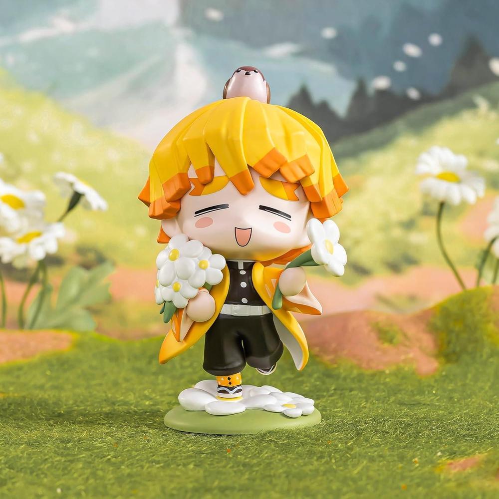 POP MART Demon Slayer - Figuras de la serie de flores de nacimiento, diseño aleatorio en caja ciega, colección y decoración