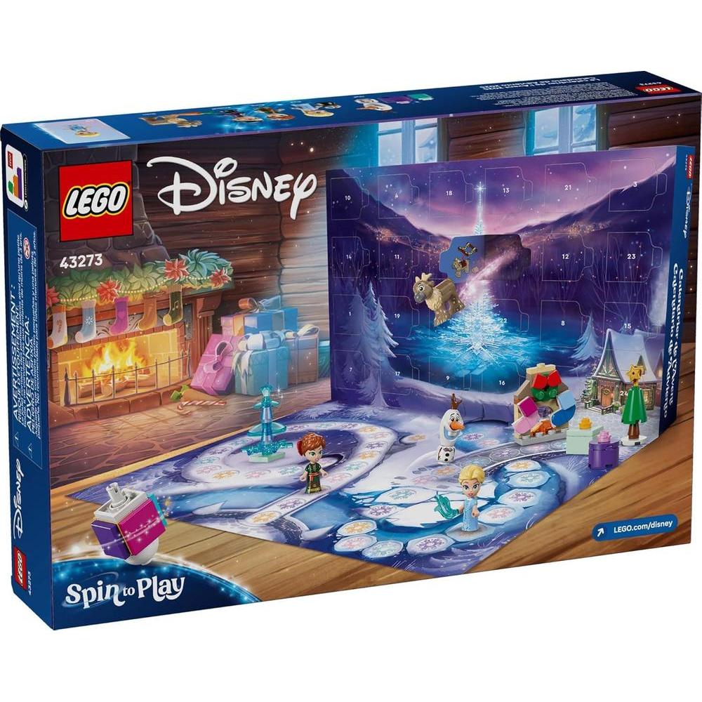 LEGO Frozen Calendario de Adviento 2025, juego de cuenta regresiva para niños, con minidolls y sorpresas para construir