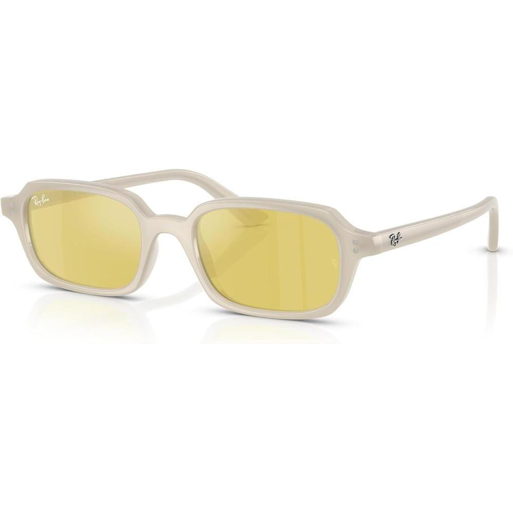 Ray-Ban RB4455 Zuri gafas de sol con protección UV y lentes dorados espejados amarillos, incluye estuche y paño